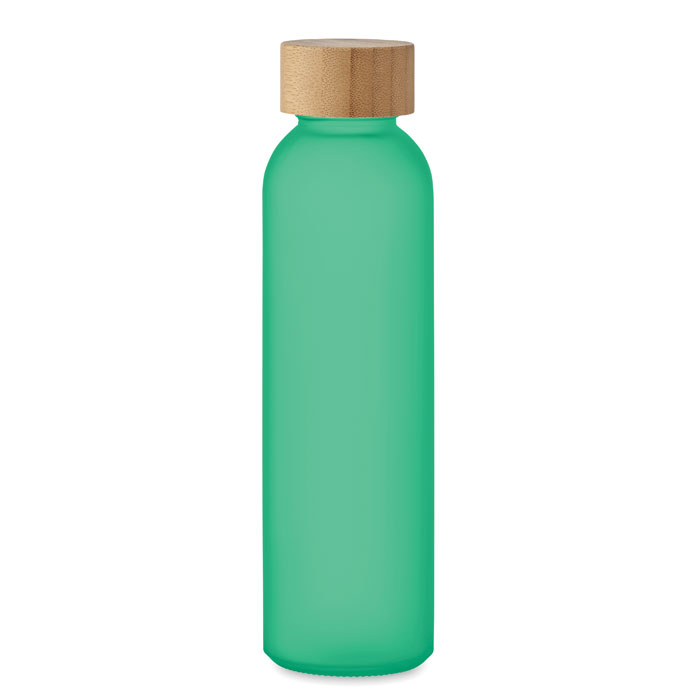 Bouteille verre dépoli personnalisable 500ml ABE Vert transparent
